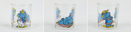 Promotional glassware - Happy Hippo Holiday